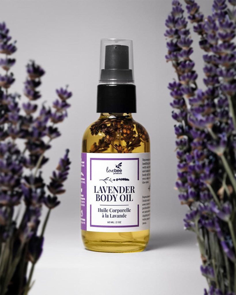 Natural lavender body oil