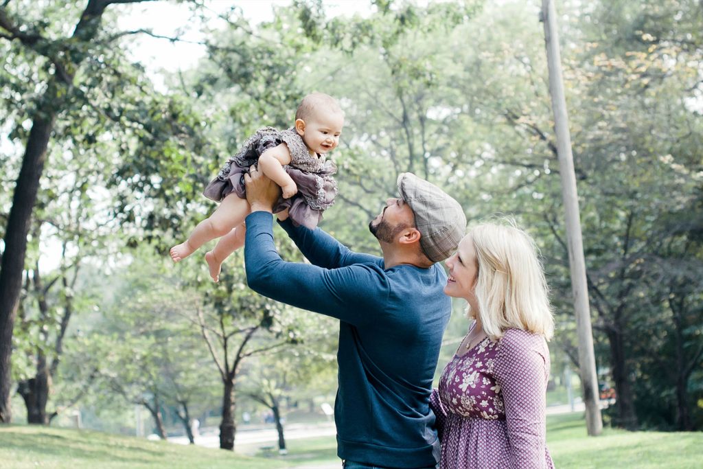 Lovebee founders with their young daughter