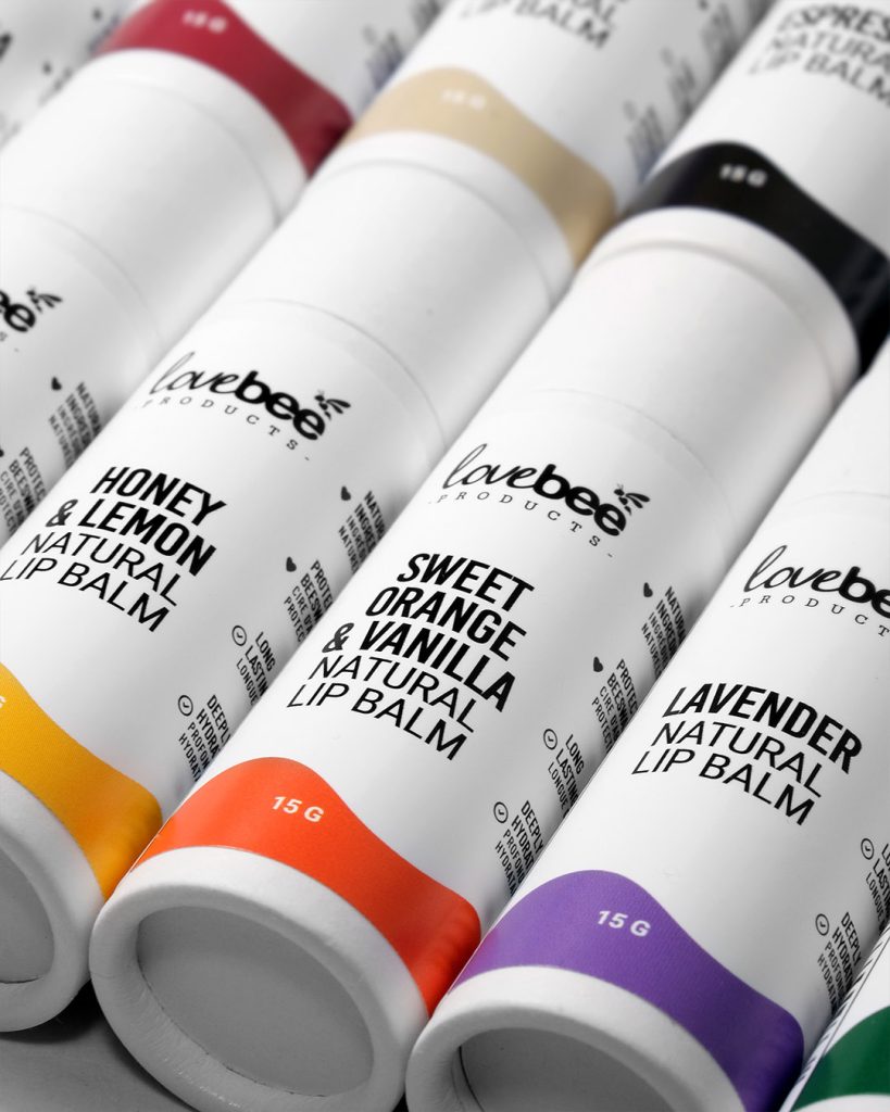 All natural lip balms