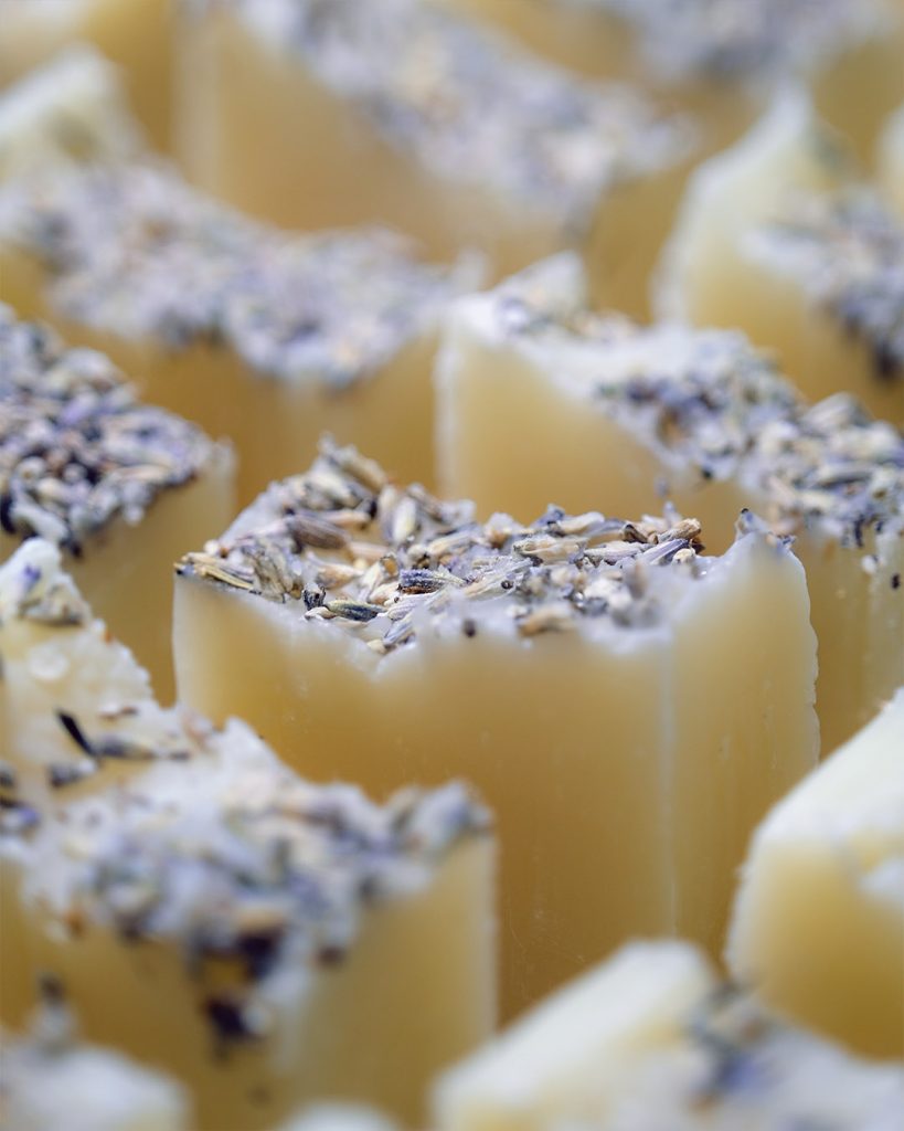 Mini lavender natural bar soaps